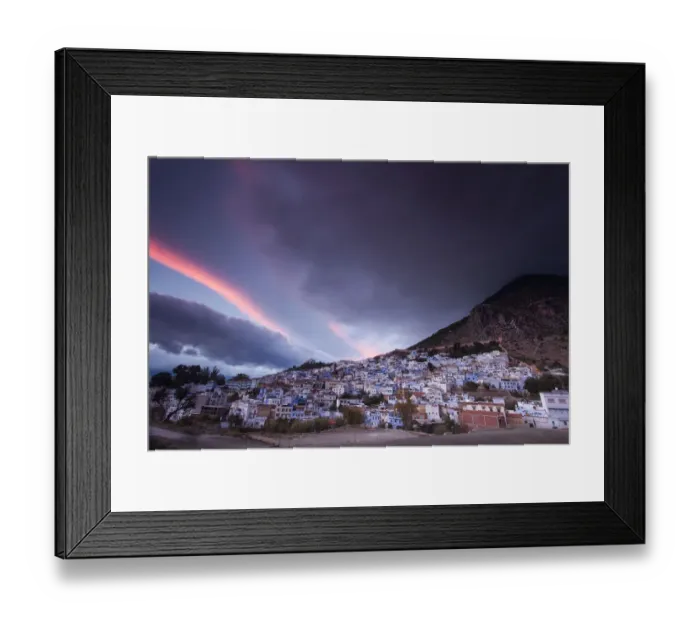 Framed Print : View of medina blue town Chefchaouen, Morocco Framed Print : View of medina blue town Chefchaouen, Morocco