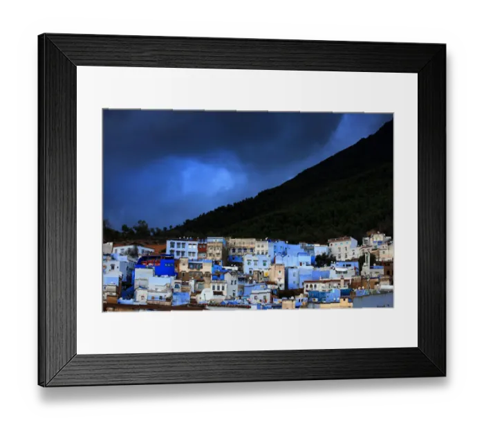Framed Print : Chefchaouen and Rif mountains Framed Print : Chefchaouen and Rif mountains
