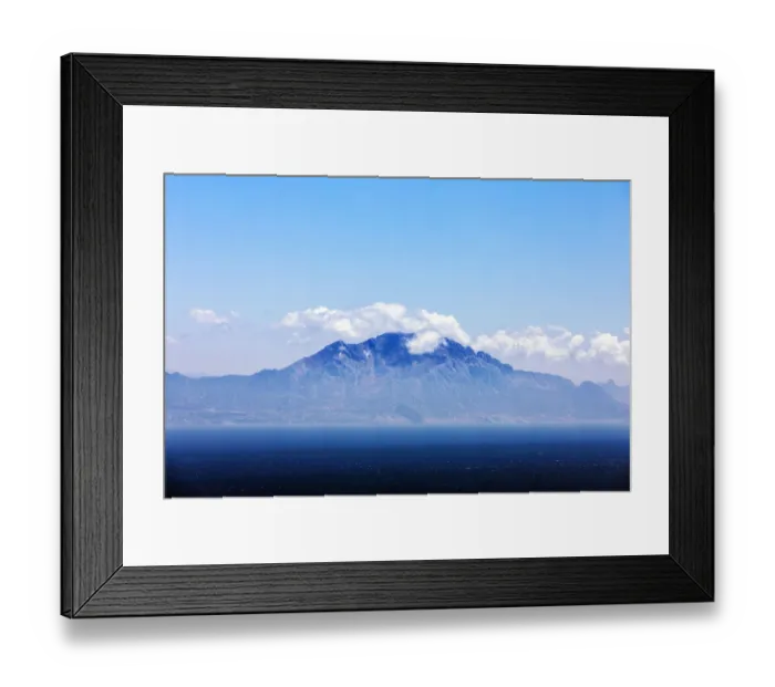 Framed Print : View from Tarifa  /  Spain to Morocco (Rif-mountains), Africa