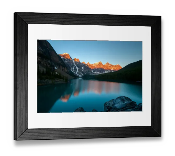 Framed Print : Moraine Lake Morning Framed Print : Moraine Lake Morning