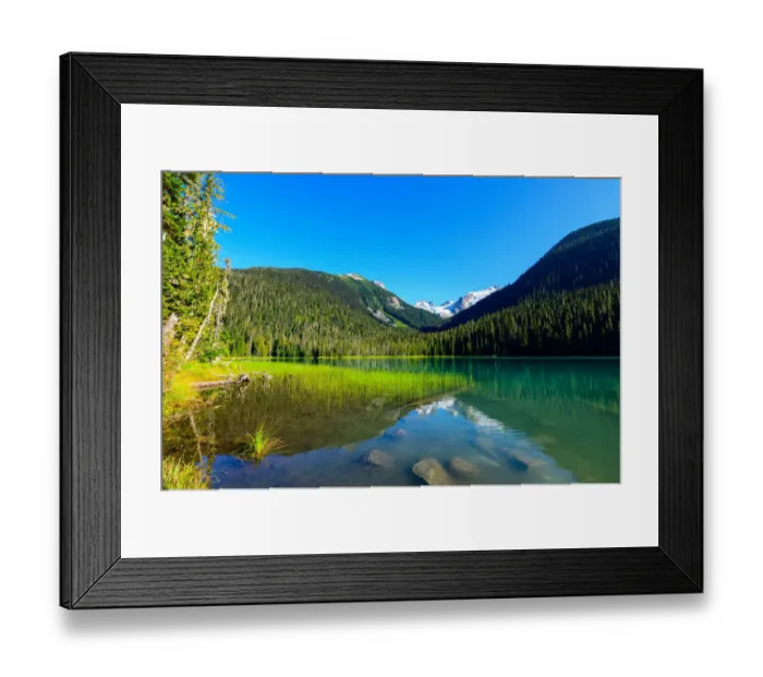 Framed Print : Lower Joffre Lake, Joffre Lakes Provincial Park, Canada Framed Print : Lower Joffre Lake, Joffre Lakes Provincial Park, Canada
