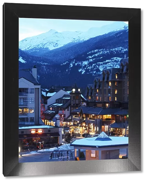 Canada, British Columbia, Whistler Village and mountains