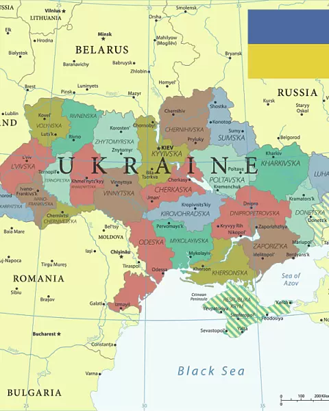 Ukraine Reference Map