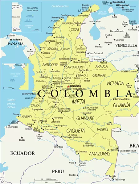 Colombia Reference Map