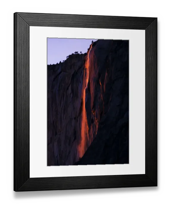 Framed Print : Firefalls, Horsetail waterfalls, Yosemite Framed Print : Firefalls, Horsetail waterfalls, Yosemite