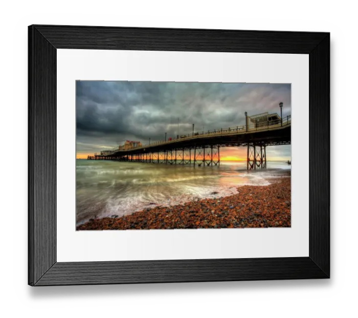 Framed Print : Worthing Pier Sunset