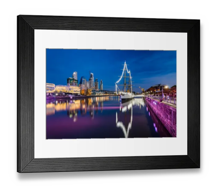 Framed Print : Puerto Madero. Waterfront district view in Buenos Aires, Argentina Framed Print : Puerto Madero. Waterfront district view in Buenos Aires, Argentina