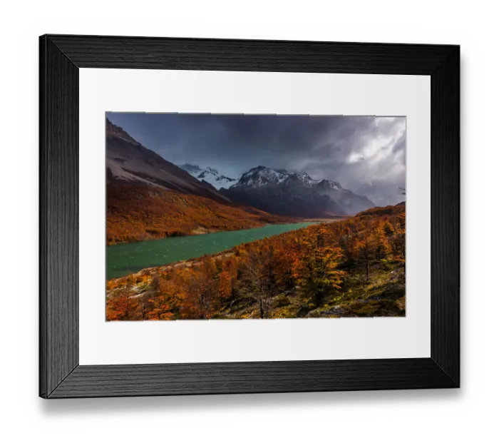 Framed Print : Autumn in Patagonia, Argentina, Madre lake Framed Print : Autumn in Patagonia, Argentina, Madre lake