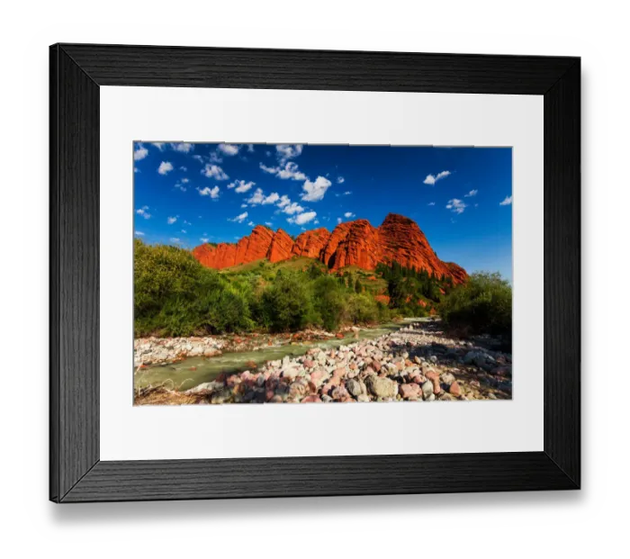 Framed Print : Dzhety-Oguz, Seven Bulls, Kyrgyzstan Framed Print : Dzhety-Oguz, Seven Bulls, Kyrgyzstan