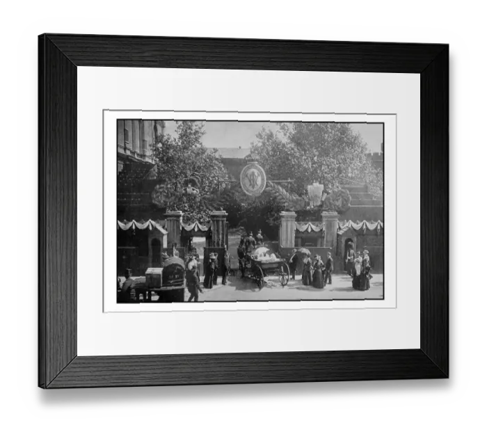 Framed Print : Antique Londons photographs: Decorations at the Carlton Club and Marlborough House Framed Print : Antique Londons photographs: Decorations at the Carlton Club and Marlborough House