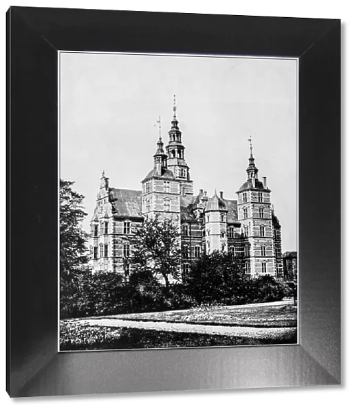 Antique photograph of Worlds famous sites: Rosenberg Palace, Copenhagen, Denmark
