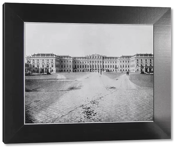 Antique photograph of Worlds famous sites: Schonbrunn, Austria