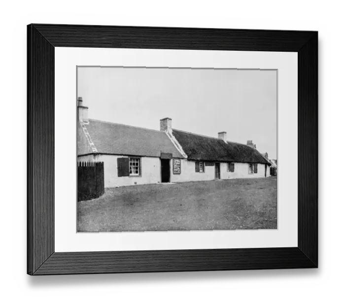 Framed Print : Antique photograph of Worlds famous sites: Burns Cottage, Scotland Framed Print : Antique photograph of Worlds famous sites: Burns Cottage, Scotland