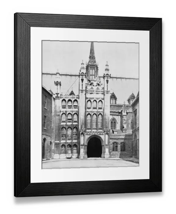 Framed Print : Antique photograph of London: The Guildhall Framed Print : Antique photograph of London: The Guildhall