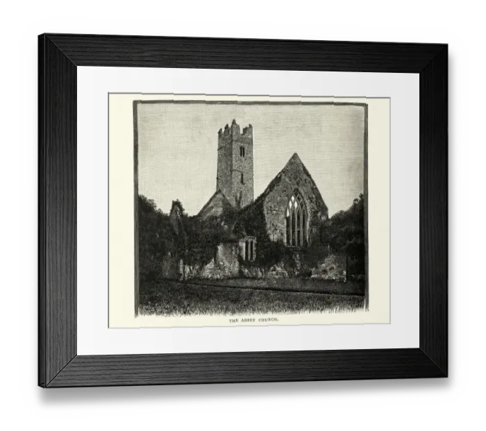 Framed Print : Abbey Church, Adare, County Limerick, Ireland, 19th Century Framed Print : Abbey Church, Adare, County Limerick, Ireland, 19th Century