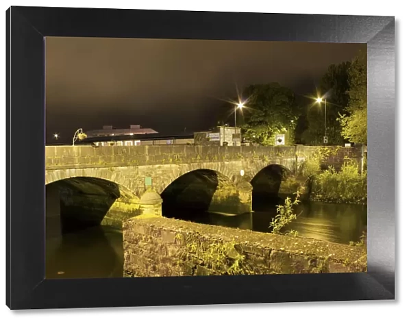 Mathew Bridge at night, Limerick city
