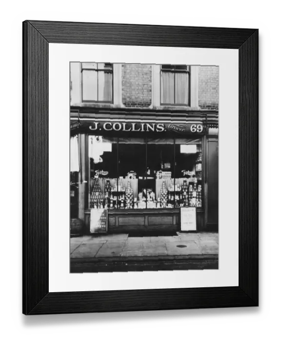 Framed Print : London Grocer Framed Print : London Grocer