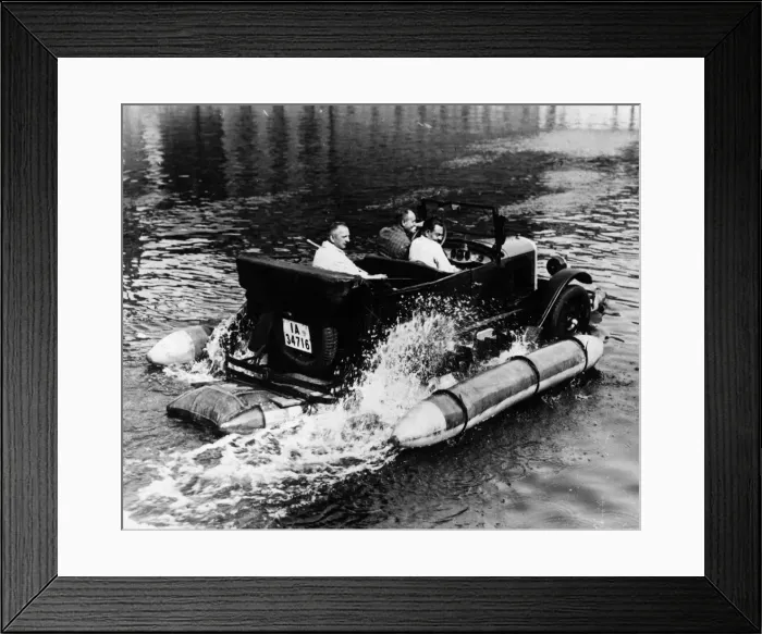 Framed Print : Amphibian Car Framed Print : Amphibian Car
