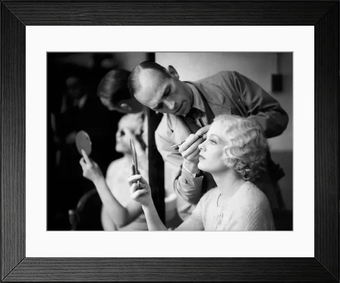 Framed Print : Making Up Actress Framed Print : Making Up Actress