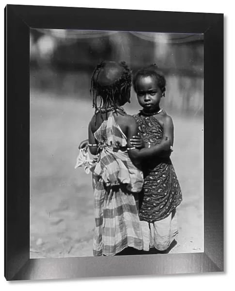 Friends. circa 1930: Two little Somali girls