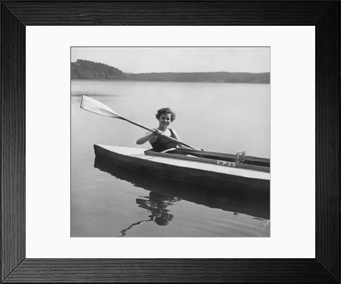 Framed Print : Canoe Girl Framed Print : Canoe Girl