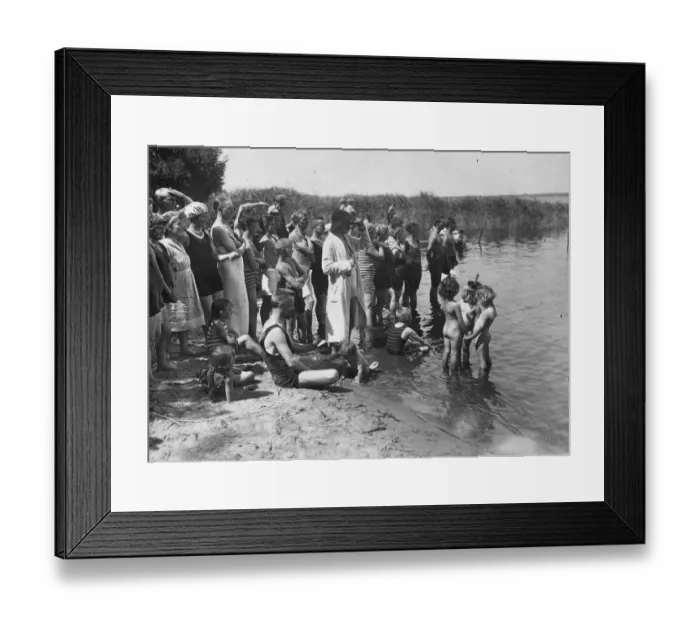 Framed Print : Riverside Paddling Framed Print : Riverside Paddling