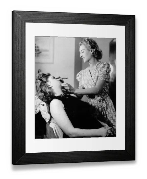 Framed Print : Making Up Client Framed Print : Making Up Client