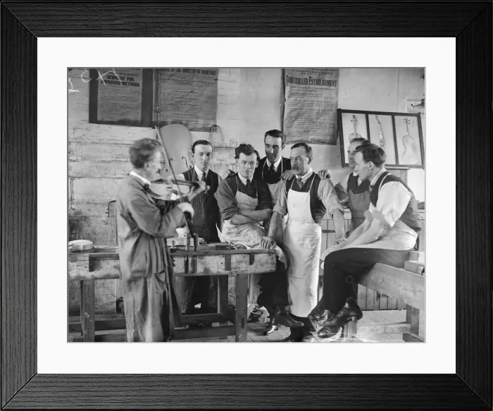 Framed Print : Violin Makers Framed Print : Violin Makers