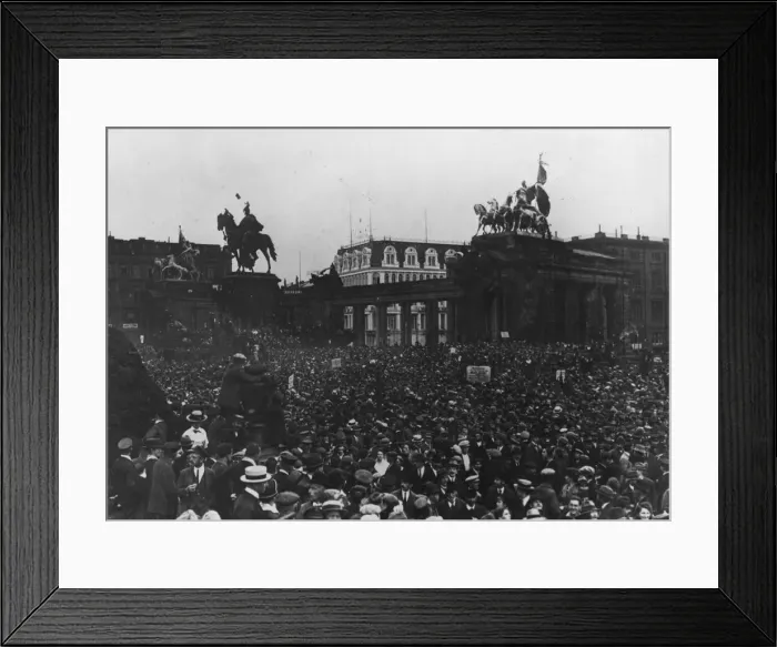 Framed Print : Berlin Demonstration Framed Print : Berlin Demonstration