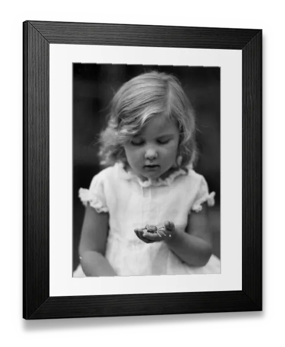 Framed Print : Girl With Spider Framed Print : Girl With Spider