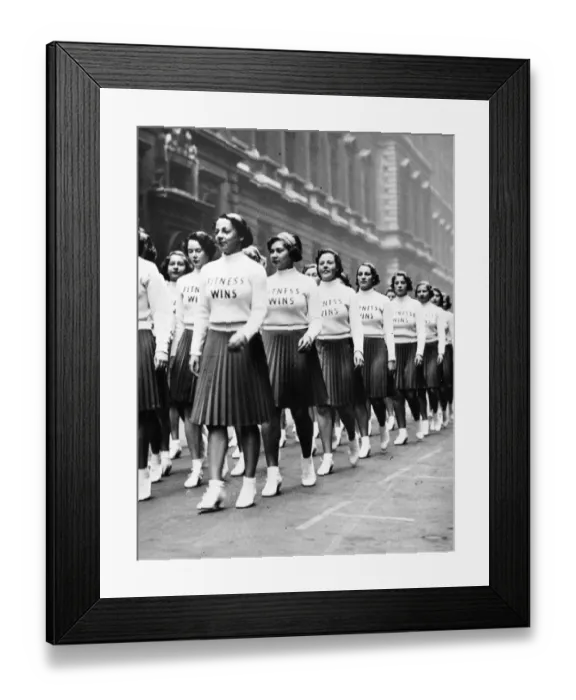 Framed Print : Fitness Parade Framed Print : Fitness Parade