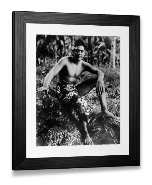 Framed Print : Hawaiian Youth Framed Print : Hawaiian Youth
