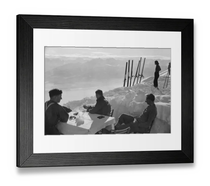 Framed Print : Skiers Stop Framed Print : Skiers Stop