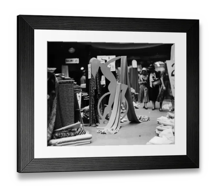 Framed Print : Drapery Department Framed Print : Drapery Department