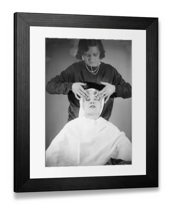 Framed Print : Face Massage Framed Print : Face Massage