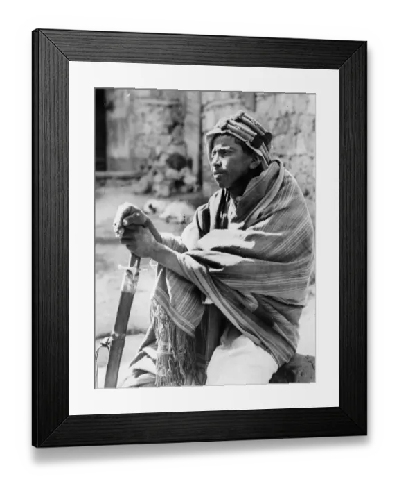 Framed Print : Bedouin. circa 1930: A young bedouin spy in Jiddah Framed Print : Bedouin. circa 1930: A young bedouin spy in Jiddah