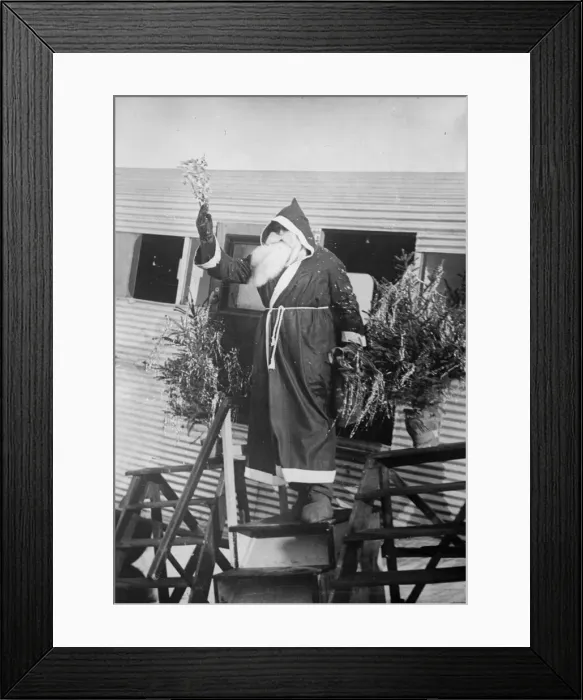 Framed Print : Flying Santa Framed Print : Flying Santa