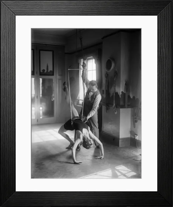 Framed Print : Gymnast Training