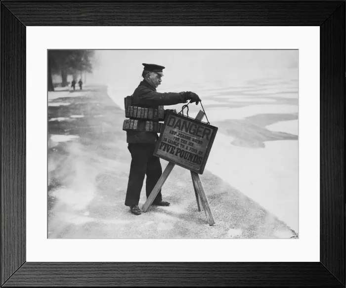 Framed Print : Warning And Fine Framed Print : Warning And Fine