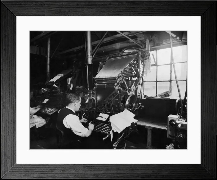 Framed Print : Linotype Machinery Framed Print : Linotype Machinery