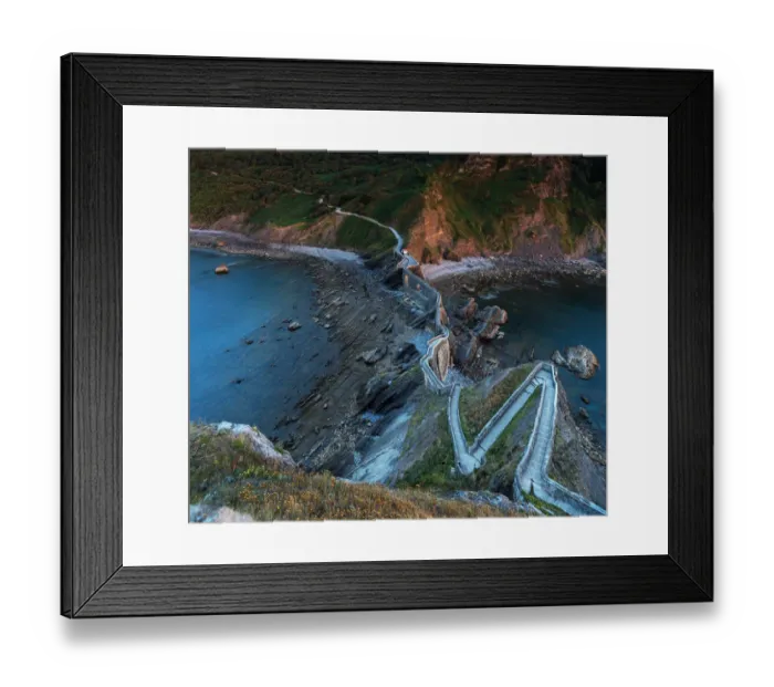 Framed Print : Staircase of San Juan de Gaztelugatxe - Spain  /  Basque