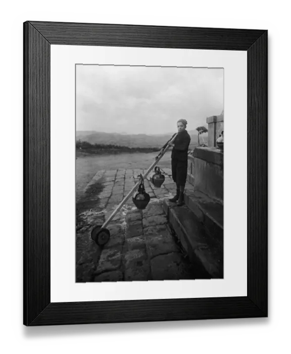 Framed Print : Corsican Waterboy Framed Print : Corsican Waterboy