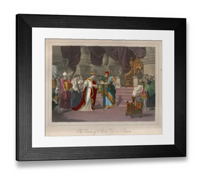 Framed Print : Queen of Shebas visit to King Solomon Framed Print : Queen of Shebas visit to King Solomon