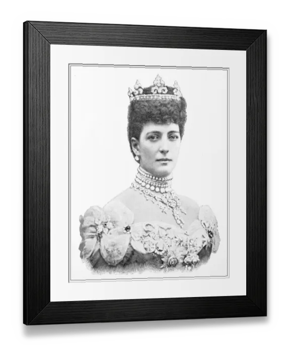 Framed Print : Antique travel photographs of Denmark: Alexandra of Denmark Framed Print : Antique travel photographs of Denmark: Alexandra of Denmark