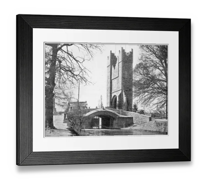 Framed Print : Antique travel photographs of Ireland: Arch of Triumph for Queen Victoria