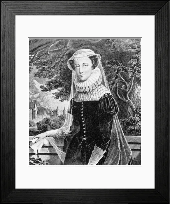 Framed Print : Antique travel photographs of Scotland: Mary, Queen of Scots Framed Print : Antique travel photographs of Scotland: Mary, Queen of Scots