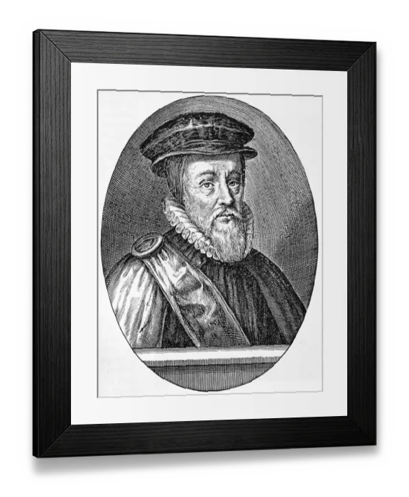 Framed Print : William Cecil, 1. Baron Burghley KG, leading statesman during most of Queen Elizabeth Is reign Framed Print : William Cecil, 1. Baron Burghley KG, leading statesman during most of Queen Elizabeth Is reign