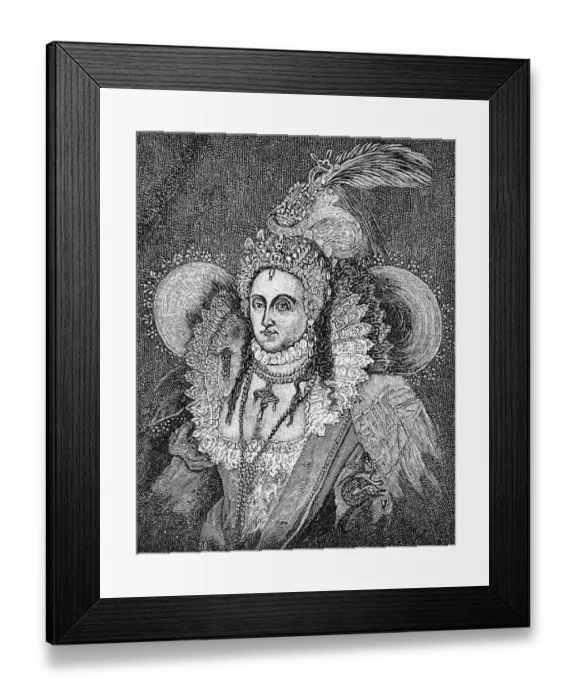 Framed Print : Elizabeth I of England, aged Framed Print : Elizabeth I of England, aged