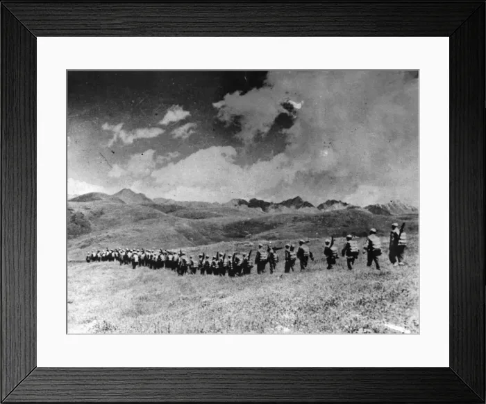 Framed Print : Chinese Troops Framed Print : Chinese Troops