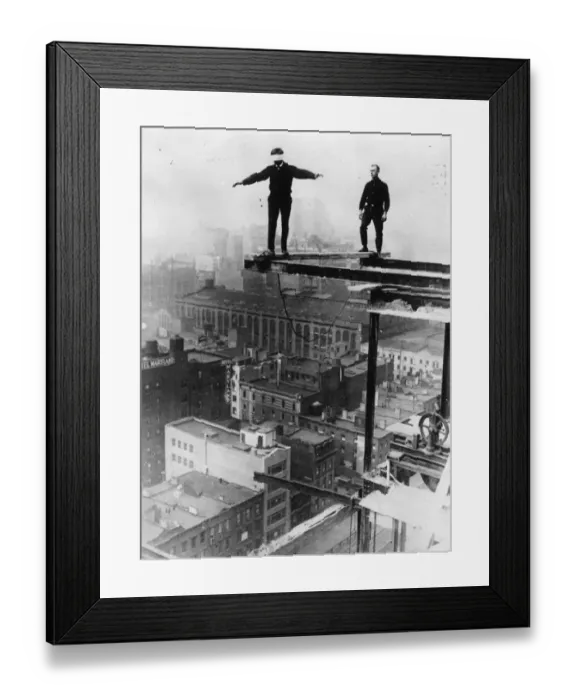 Framed Print : Daring Steeplejack Framed Print : Daring Steeplejack